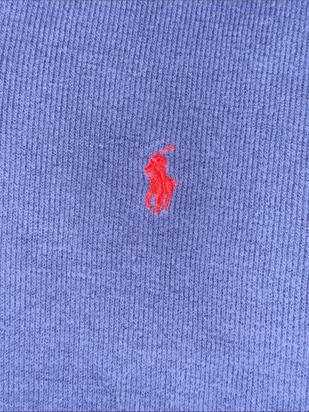 Ralph Lauren Navy 1/4-Zip Pullover with Red Logo Youth Size Large 🔥 G11
